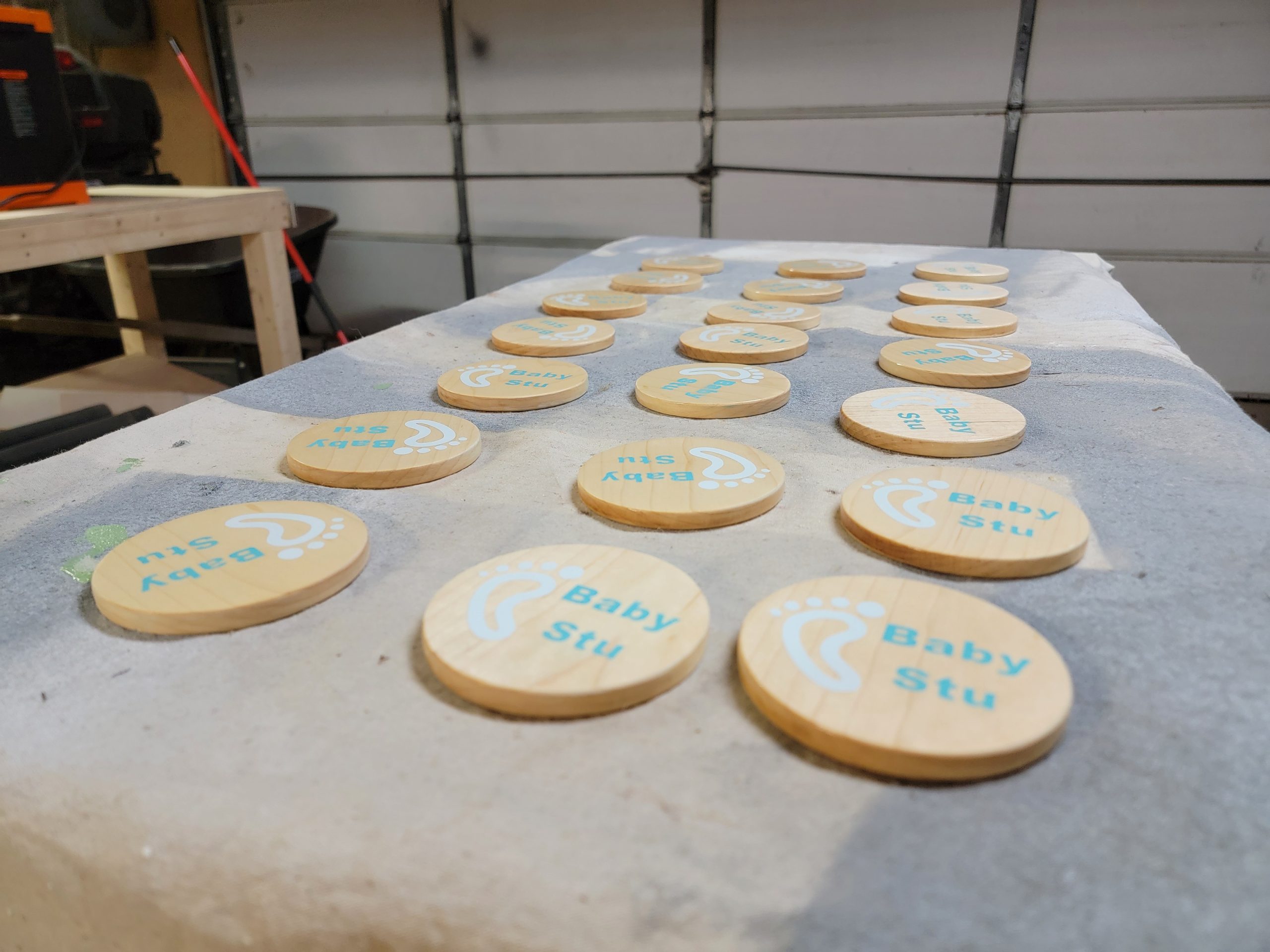 Baby Shower Coasters – Production Build